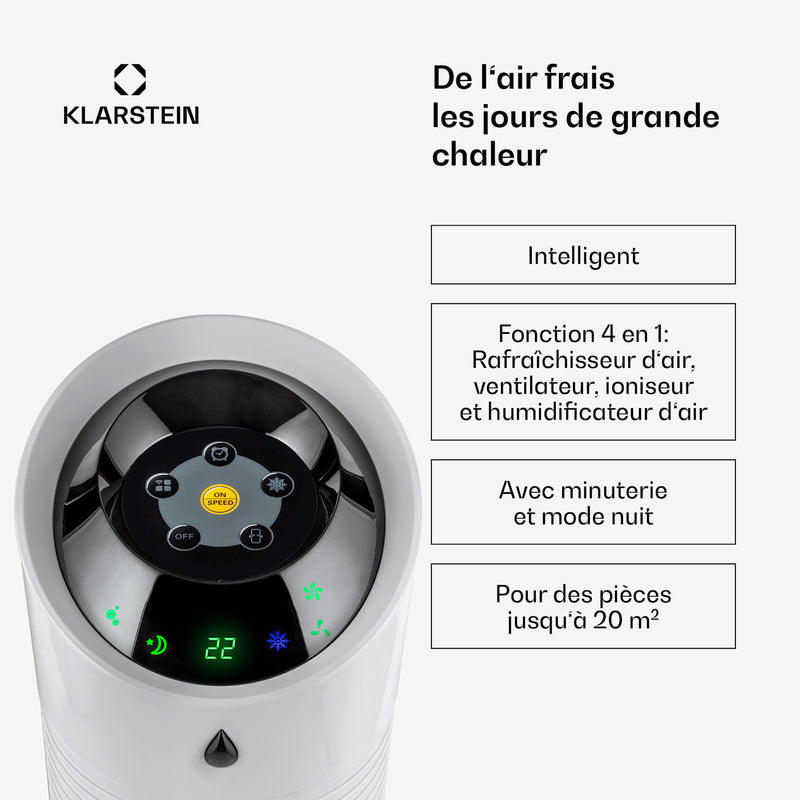 Skyscraper Ice Smart 4-in-1 Refroidisseur d'air & Ventilateur WiFi 180m³/h Télécommande
