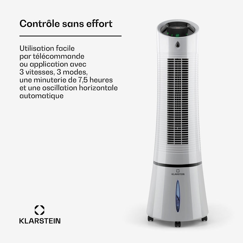 Skyscraper Ice Smart 4-in-1 Refroidisseur d'air & Ventilateur WiFi 180m³/h Télécommande