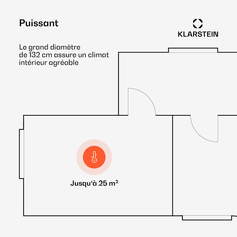 Bolero ventilateur de plafond avec éclairage | 132 cm | 35 W | Silencieux | Bois